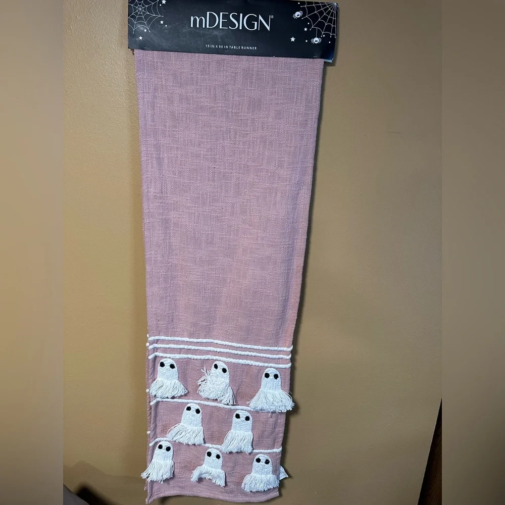 Pink Ghost Table Runner